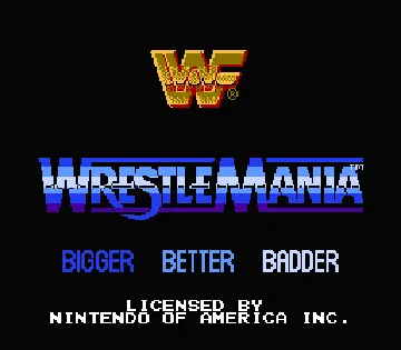 WWF Wrestlemania (USA) screen shot title